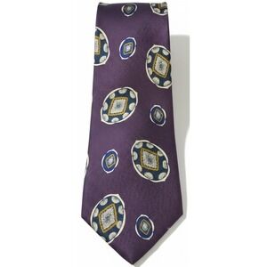 Jacobson's 100% Silk Italian Mens Geometric Designer Tie 59" x 4"